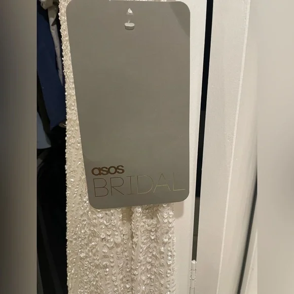 NWT ASOS EDITION Josie embellished cami maxi wedding dress - Picture 3 of 6